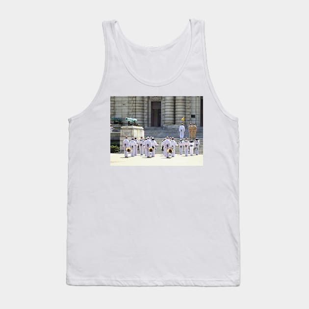 Annapolis Naval Academy - Band Leaving Noon Meal Formation Tank Top by SusanSavad